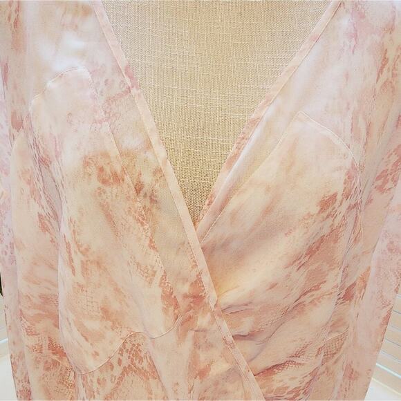 ALL SAINTS PINK ANIMAL PRINT SIZE 8 BLOUSE - Picture 3 of 6